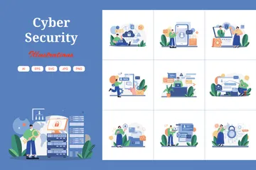 Cyber Security Illustration Pack