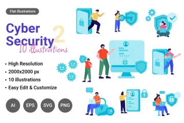Cyber Security Part 2 Illustration Pack
