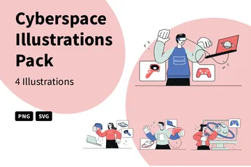 Cyberespace Pack d'Illustrations
