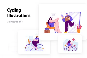 Cycling Illustration Pack