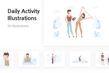 Daily Activity Illustration Pack
