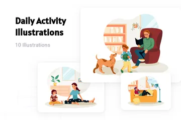 Daily Activity Illustration Pack