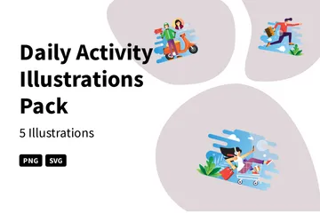 Daily Activity Illustration Pack