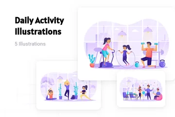 Daily Activity Illustration Pack