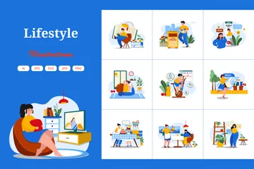 Daily Lifestyle Illustration Pack
