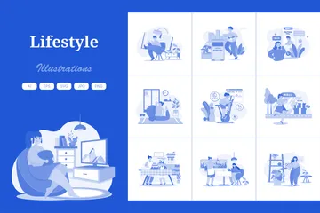 Daily Lifestyle Illustration Pack