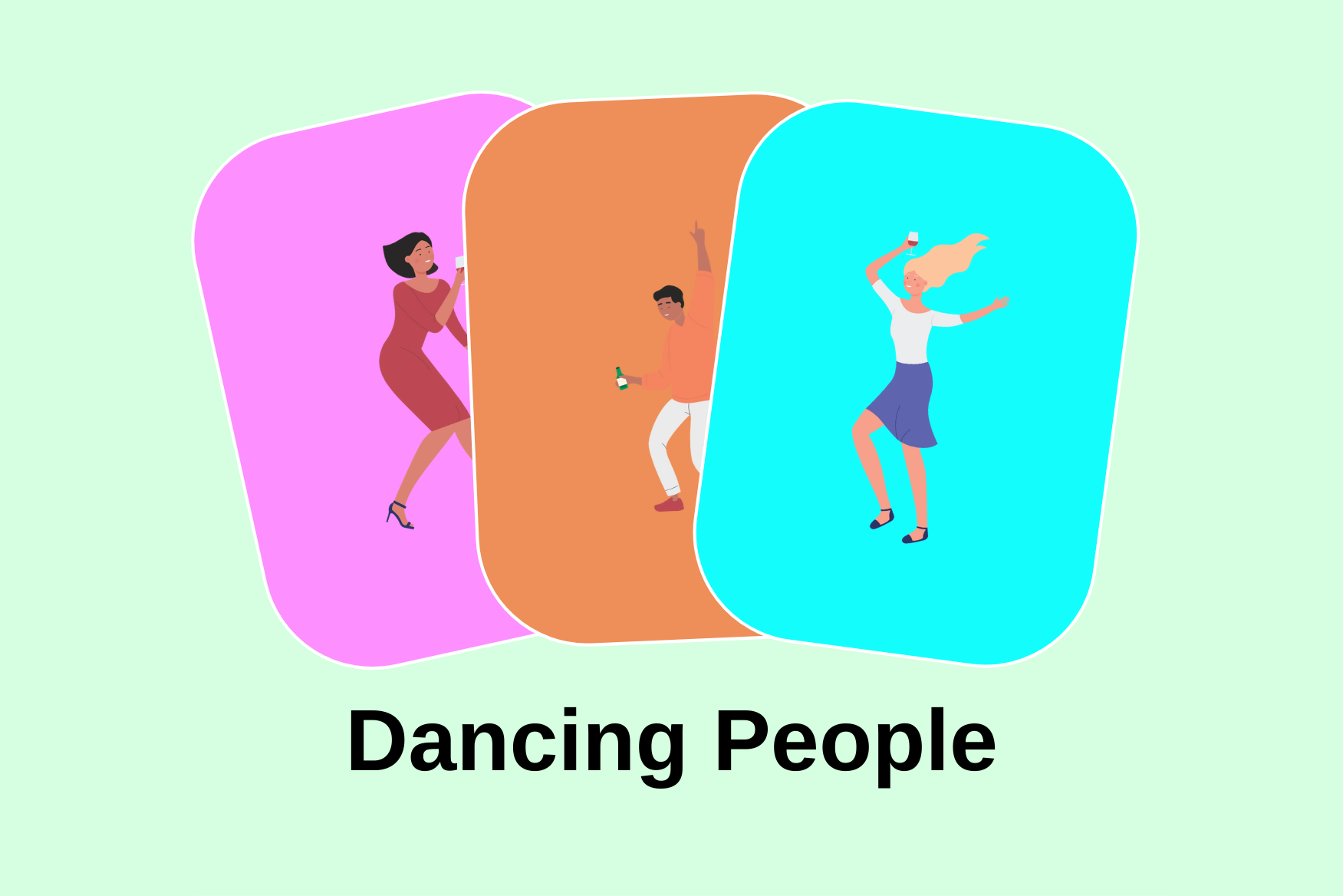 Premium Dancing People Illustration pack from People Illustrations