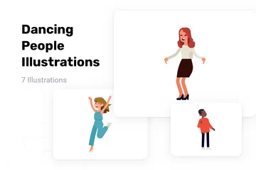 Dancing People Illustration Pack