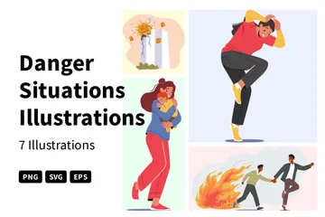 Danger Situations Illustration Pack