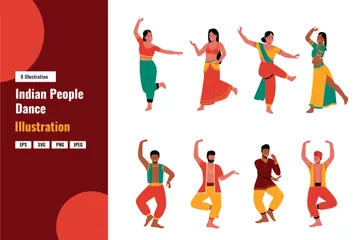 Danse des Indiens Pack d'Illustrations