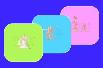 Danse de couple Pack d'Illustrations