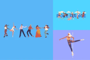 Danseurs Pack d'Illustrations