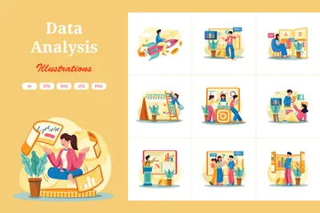 Data Analysis Illustration Pack