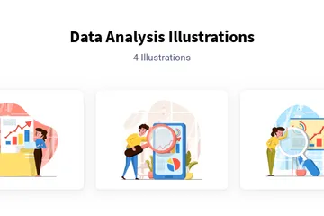 Data Analysis Illustration Pack