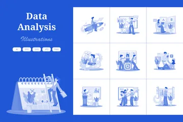 Data Analysis Illustration Pack