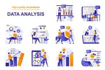 Data Analysis Illustration Pack