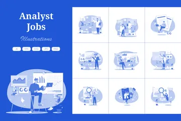 Data Analyst Illustration Pack