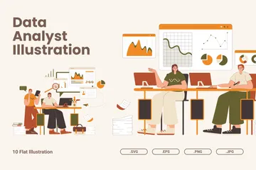 Data Analyst Illustration Pack