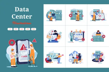 Data Center Illustration Pack