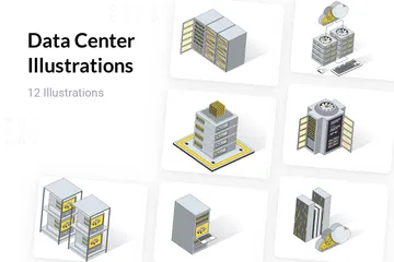 Data Center Illustration Pack