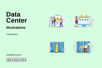 Data Center Illustration Pack