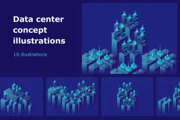 Data Center Illustration Pack