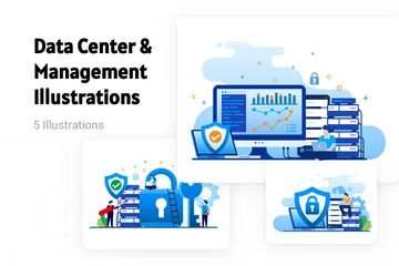 Data Center & Management Illustration Pack