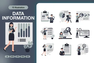 Data Information Illustration Pack