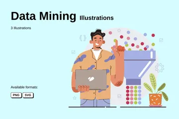 Data Mining Illustration Pack