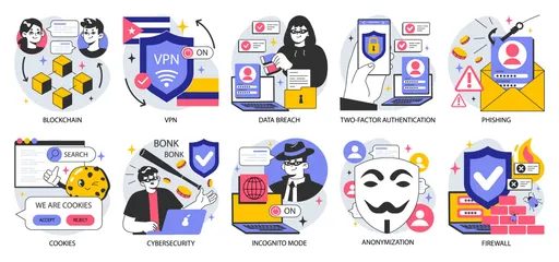 Data Privacy Illustration Pack