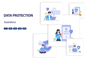 Data Protection Illustration Pack