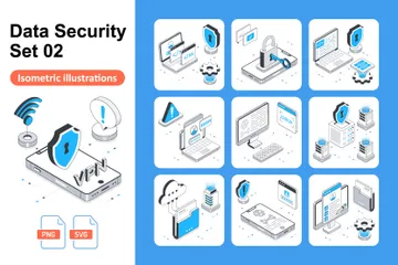 Data Security Set 02 Illustration Pack