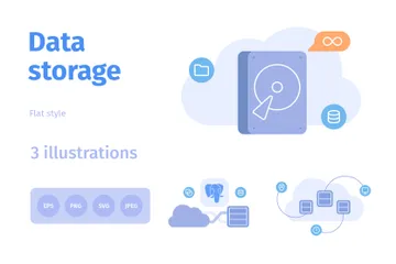 Data Storage Illustration Pack