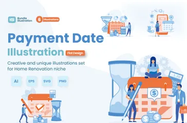 Date de paiement Pack d'Illustrations