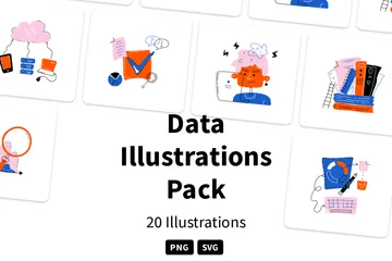 Daten Illustrationspack