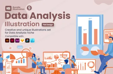 Datenanalyse Illustration Pack