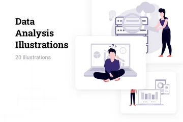 Datenanalyse Illustrationspack