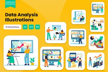 Datenanalyse Illustrationspack