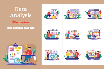 Datenanalyse Illustrationspack