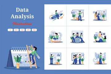 Datenanalyse Illustrationspack