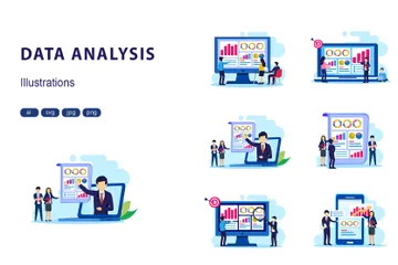 Datenanalyse Illustrationspack