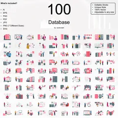 Datenbank Illustration Pack