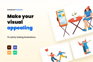 Dating Illustration Pack