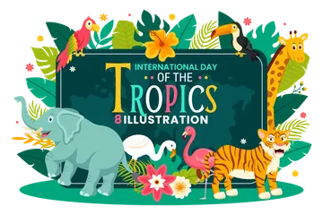 Day Of The Tropics Illustration Pack