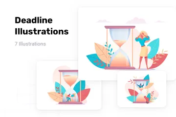Deadline Illustration Pack