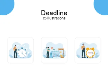 Deadline Illustration Pack