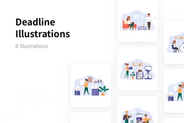 Deadline Illustration Pack