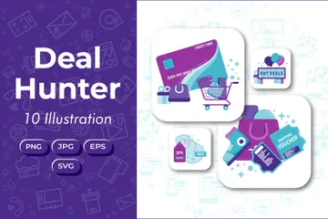 Deal Hunter Illustration Pack