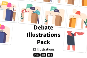 Debate Illustration Pack