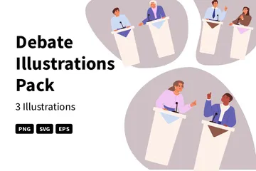 Debate Illustration Pack